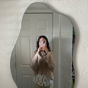 TOPSHOP Sweater natural color oversized look, size us 6